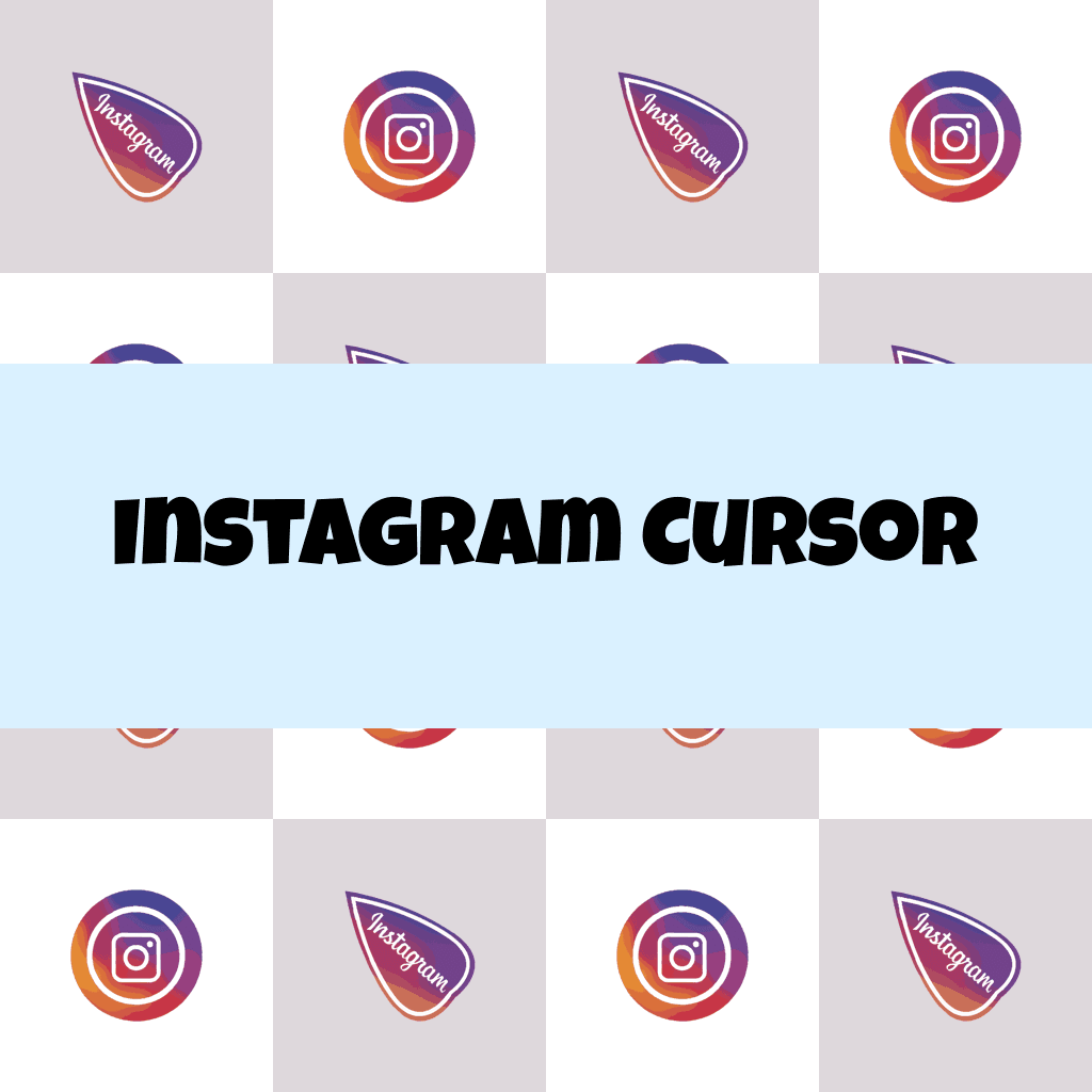 Preview Instagram cursor custom cursor pack